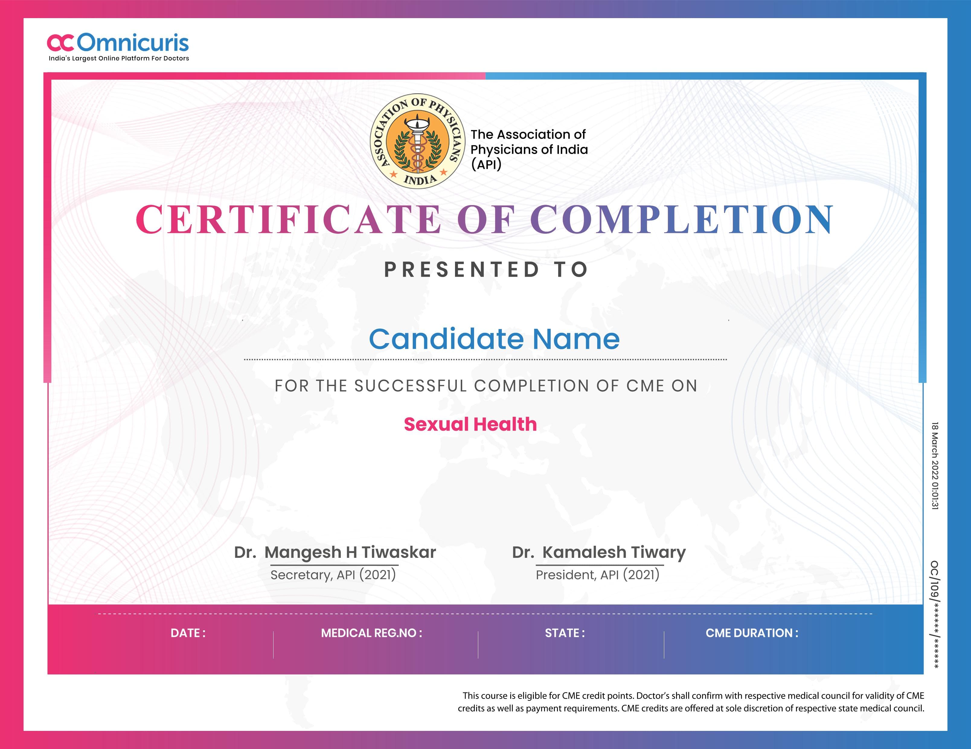 Certificate Preview