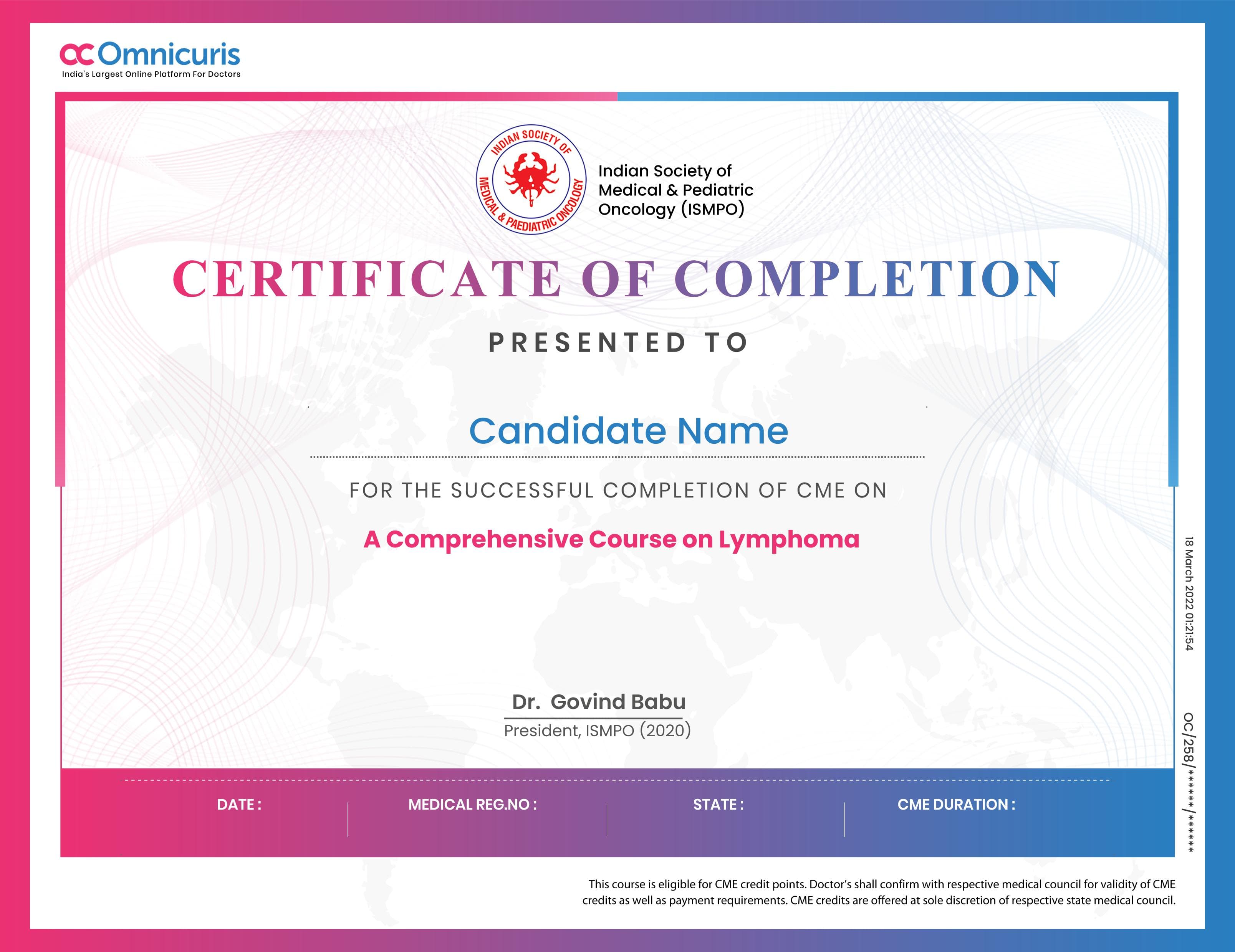 Certificate Preview