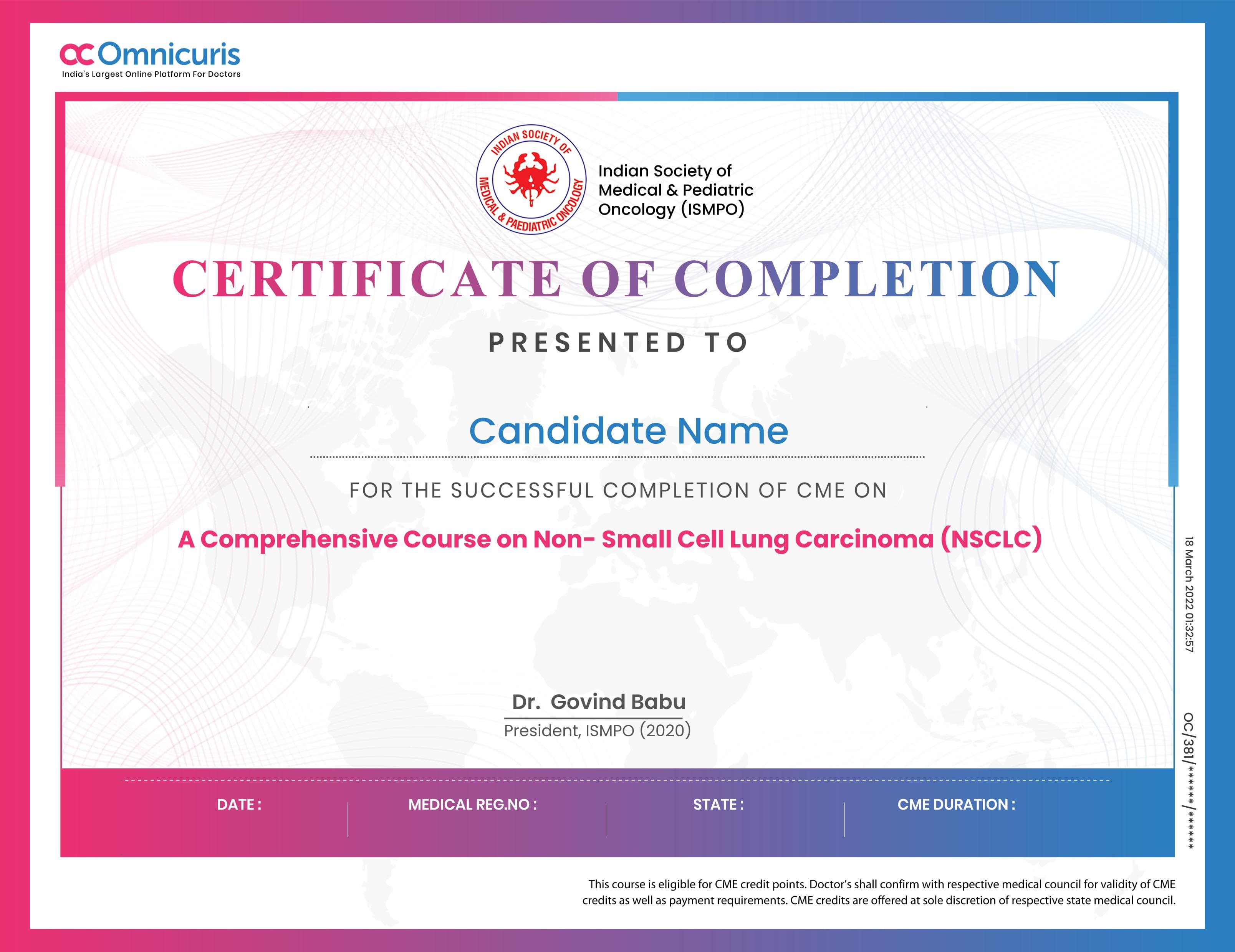 Certificate Preview