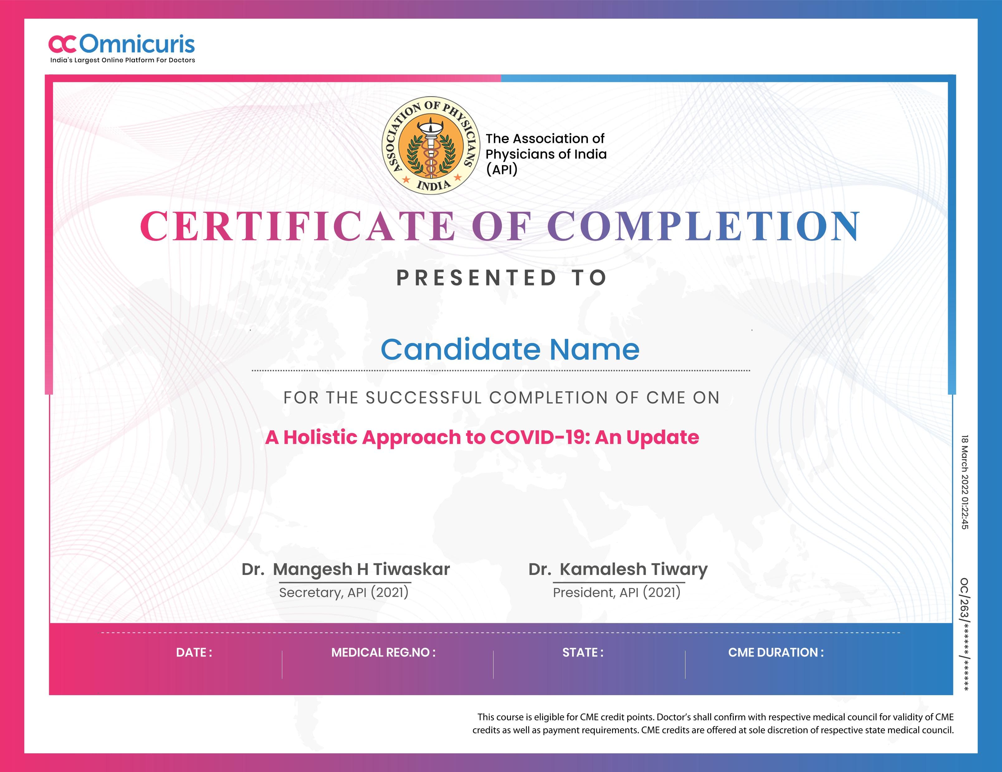 Certificate Preview