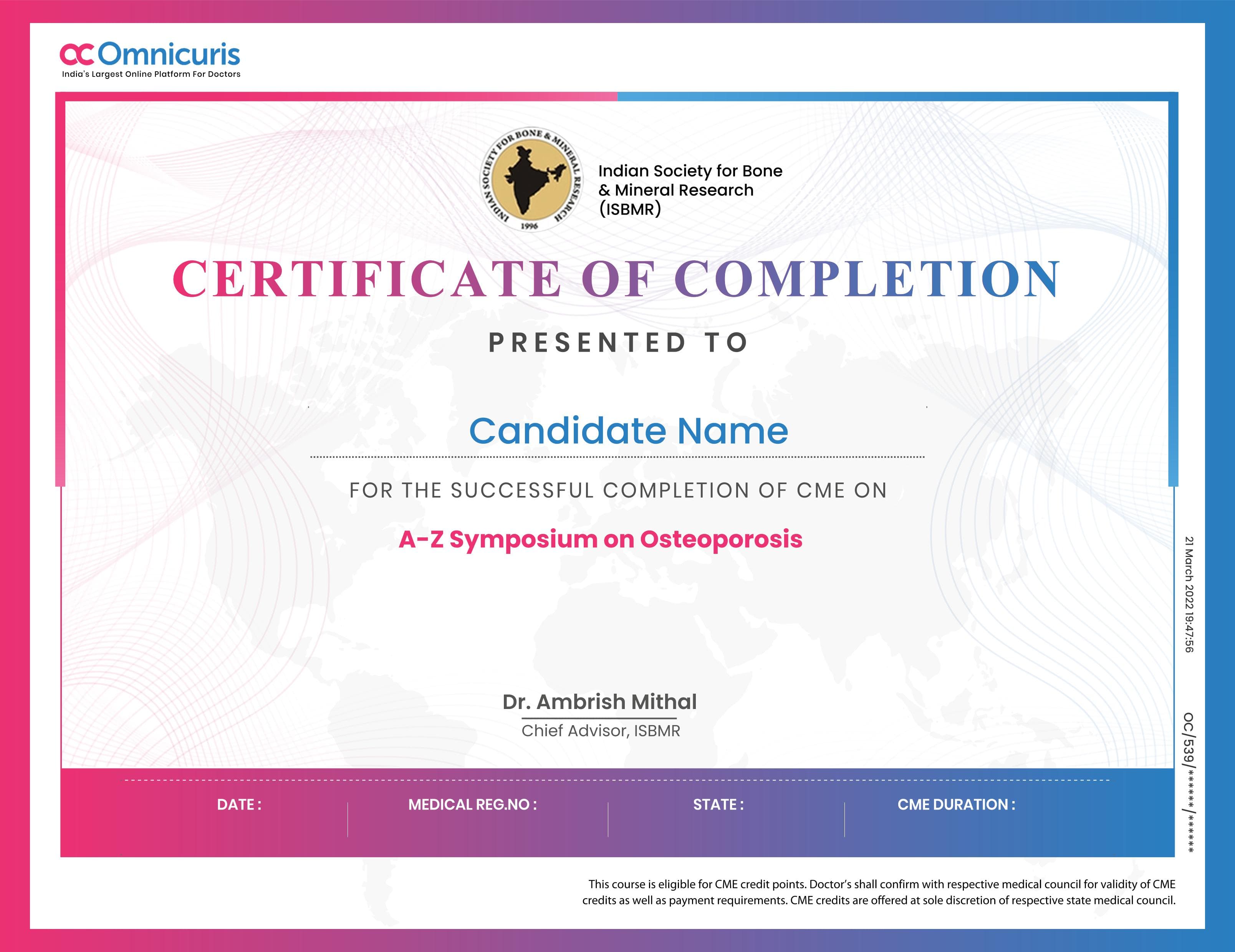 Certificate Preview