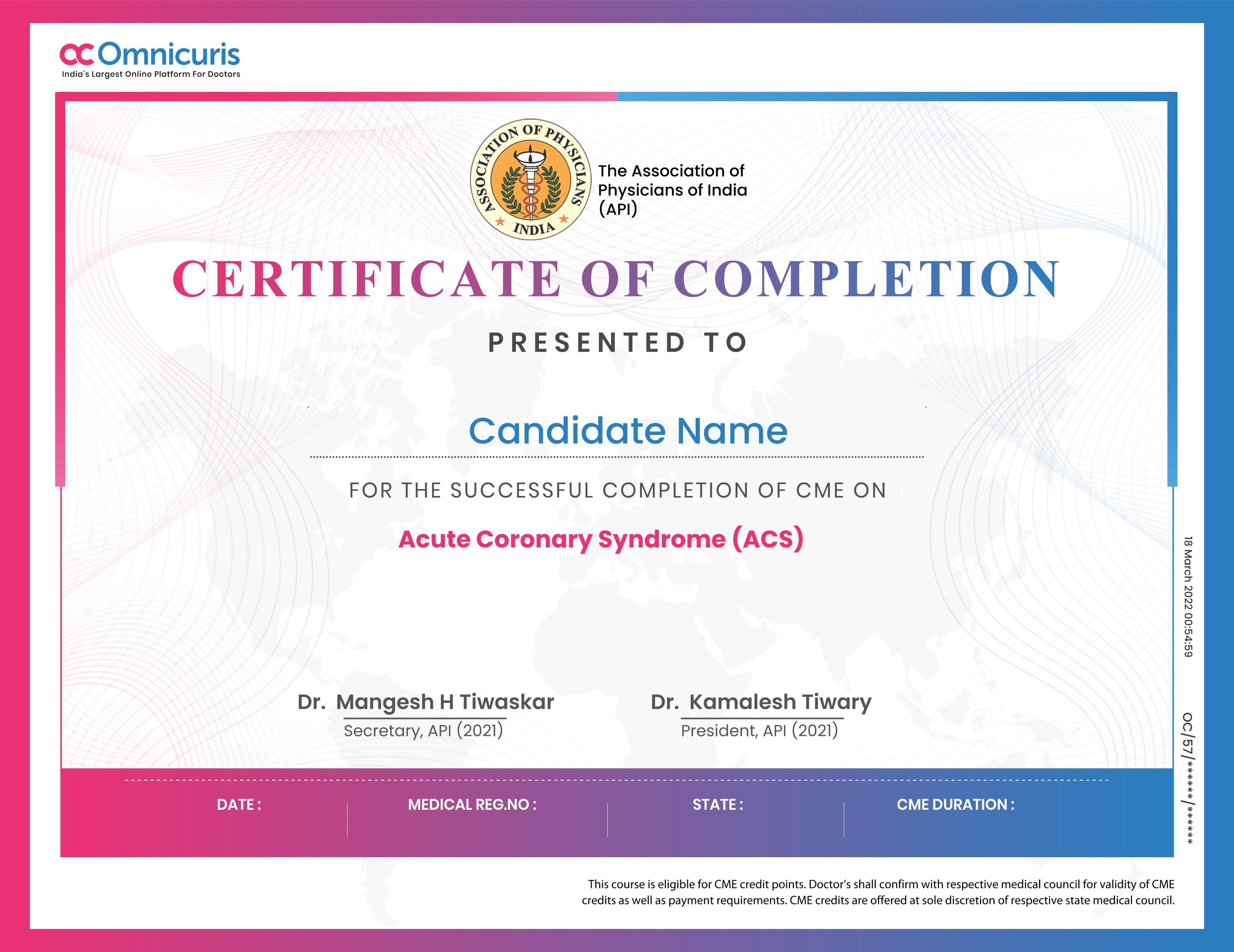 Certificate Preview