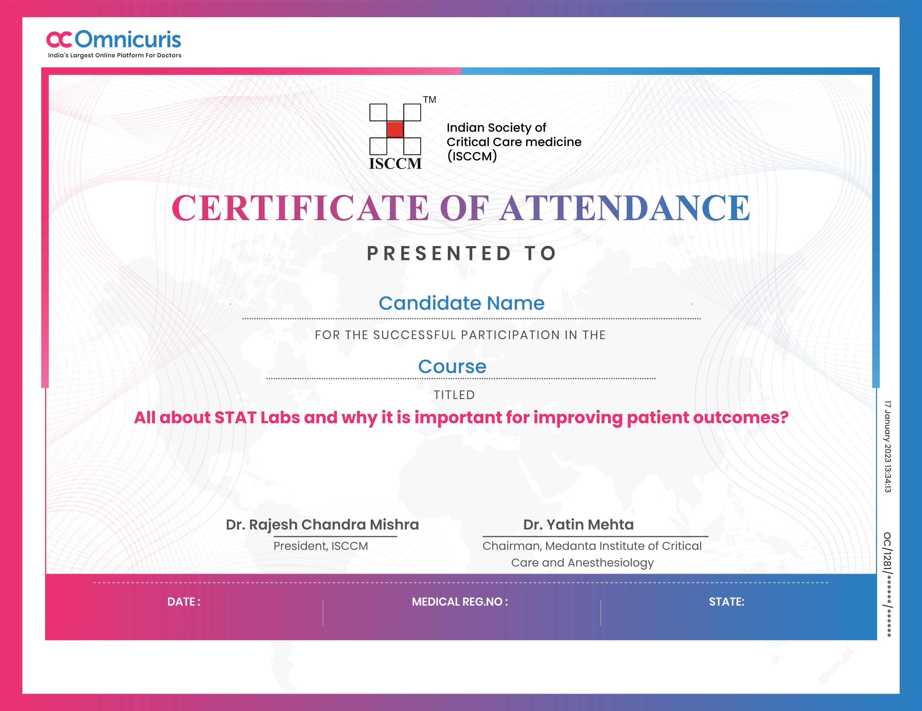 Certificate Preview