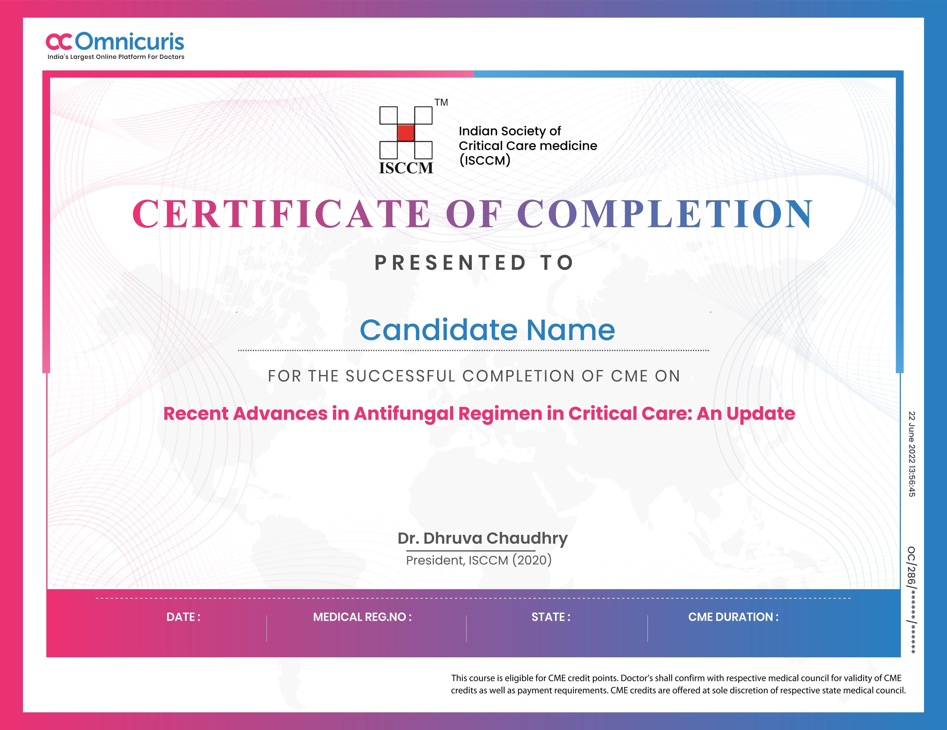 Certificate Preview