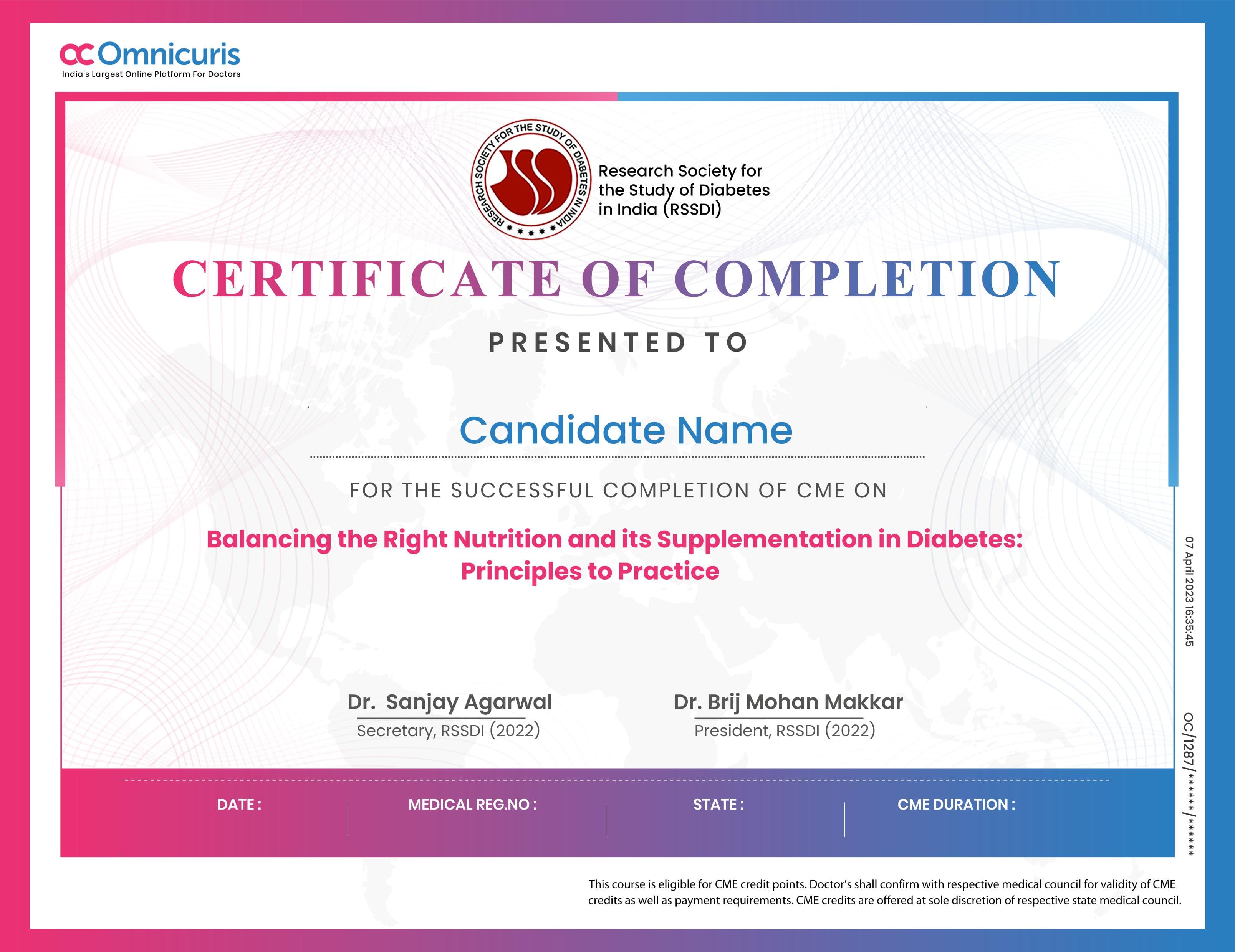 Certificate Preview