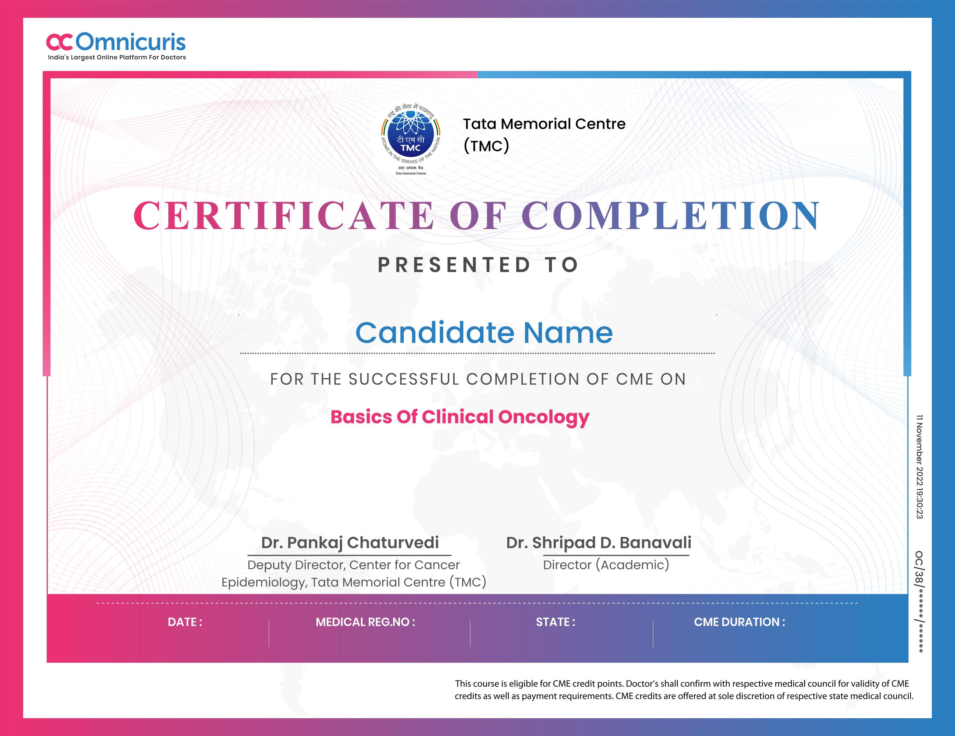 Certificate Preview
