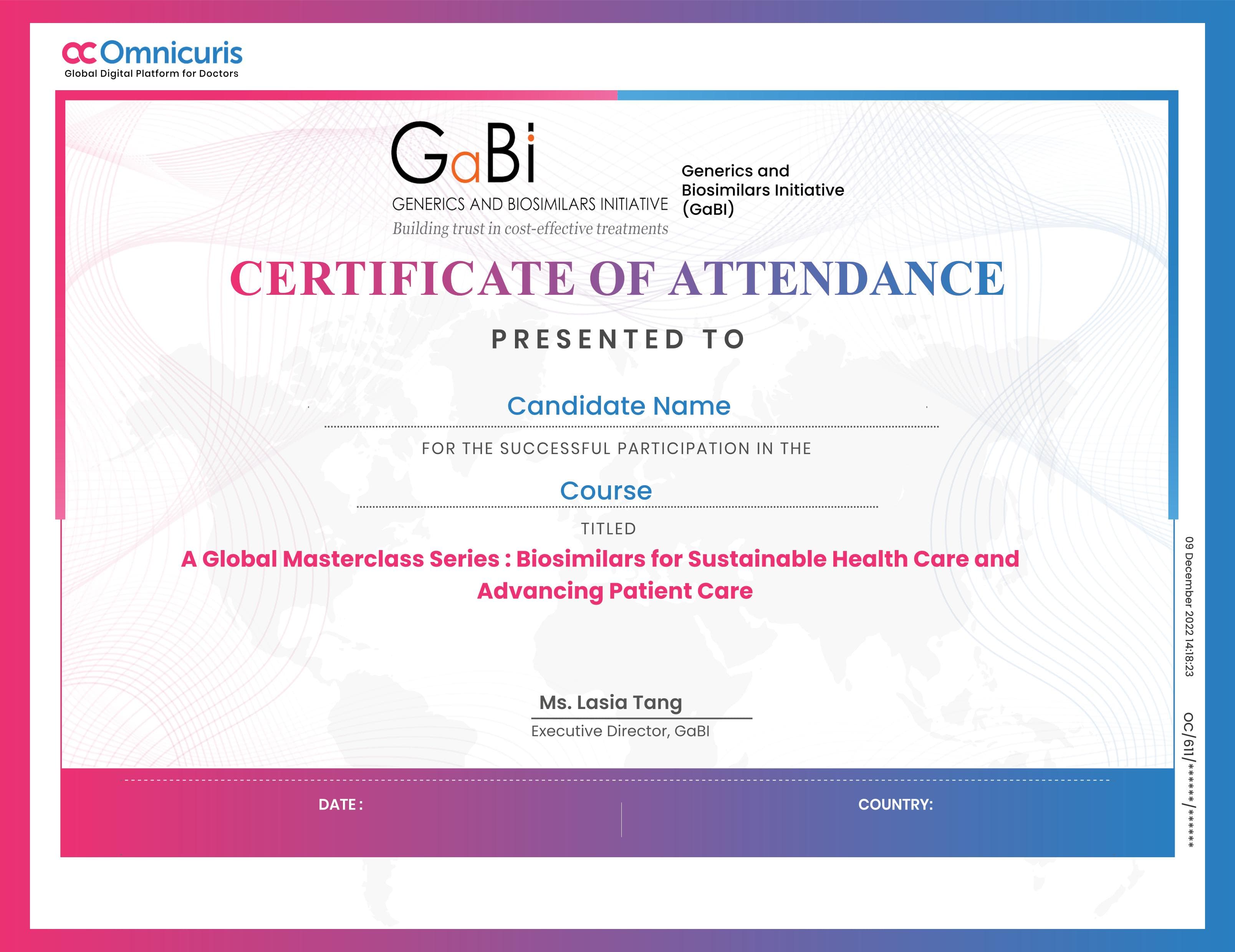 Certificate Preview