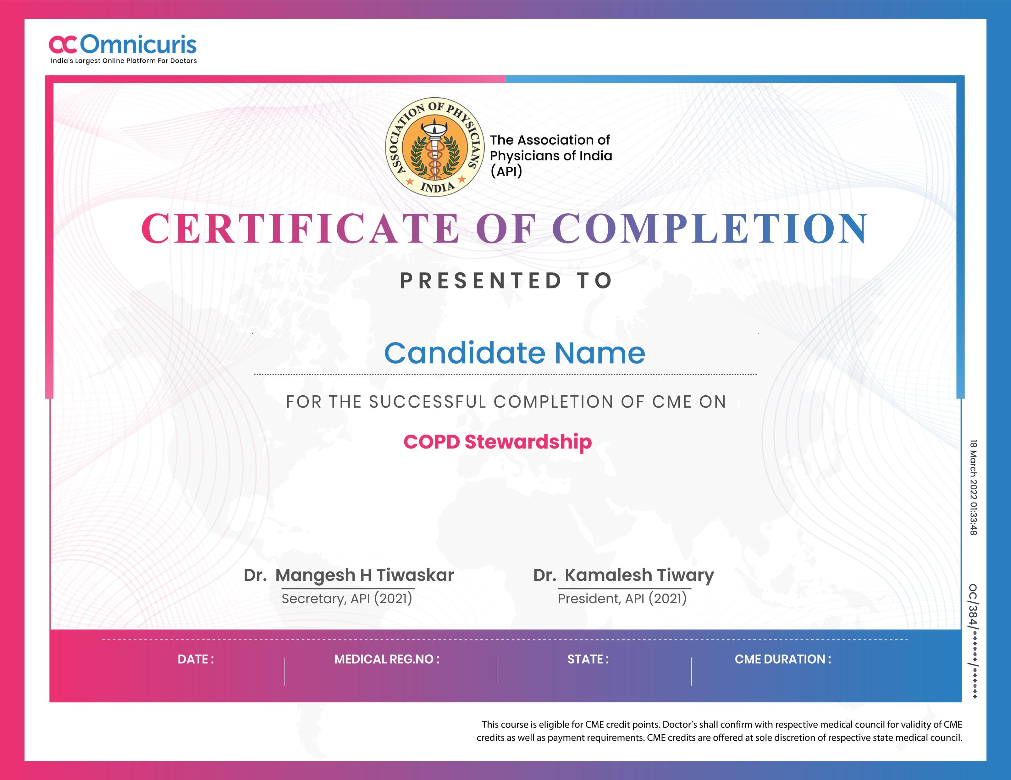 Certificate Preview