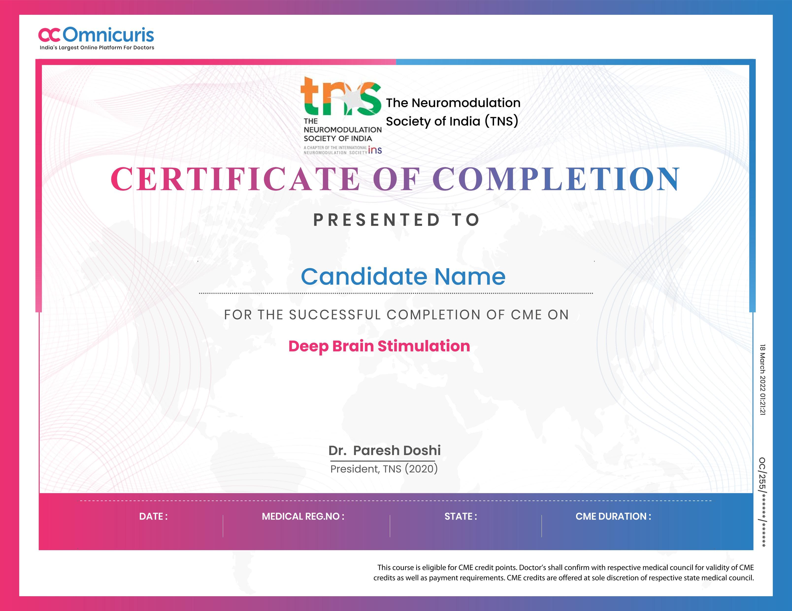 Certificate Preview