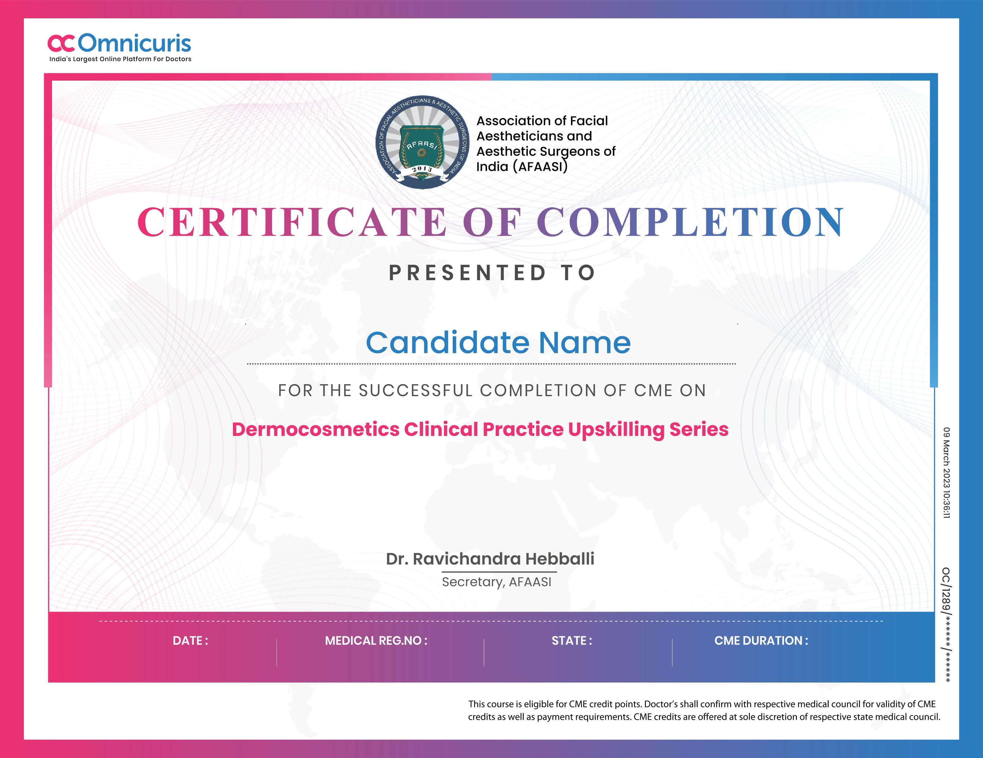 Certificate Preview
