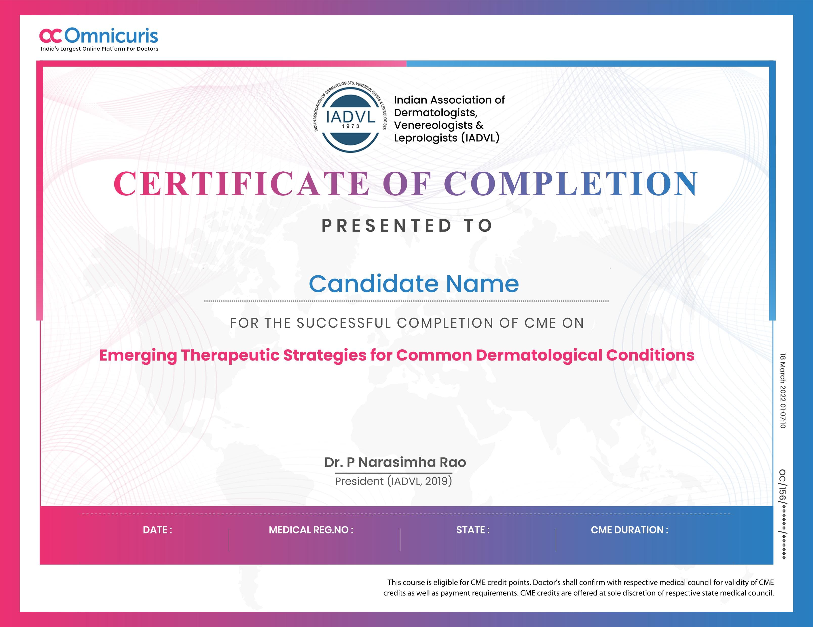 Certificate Preview