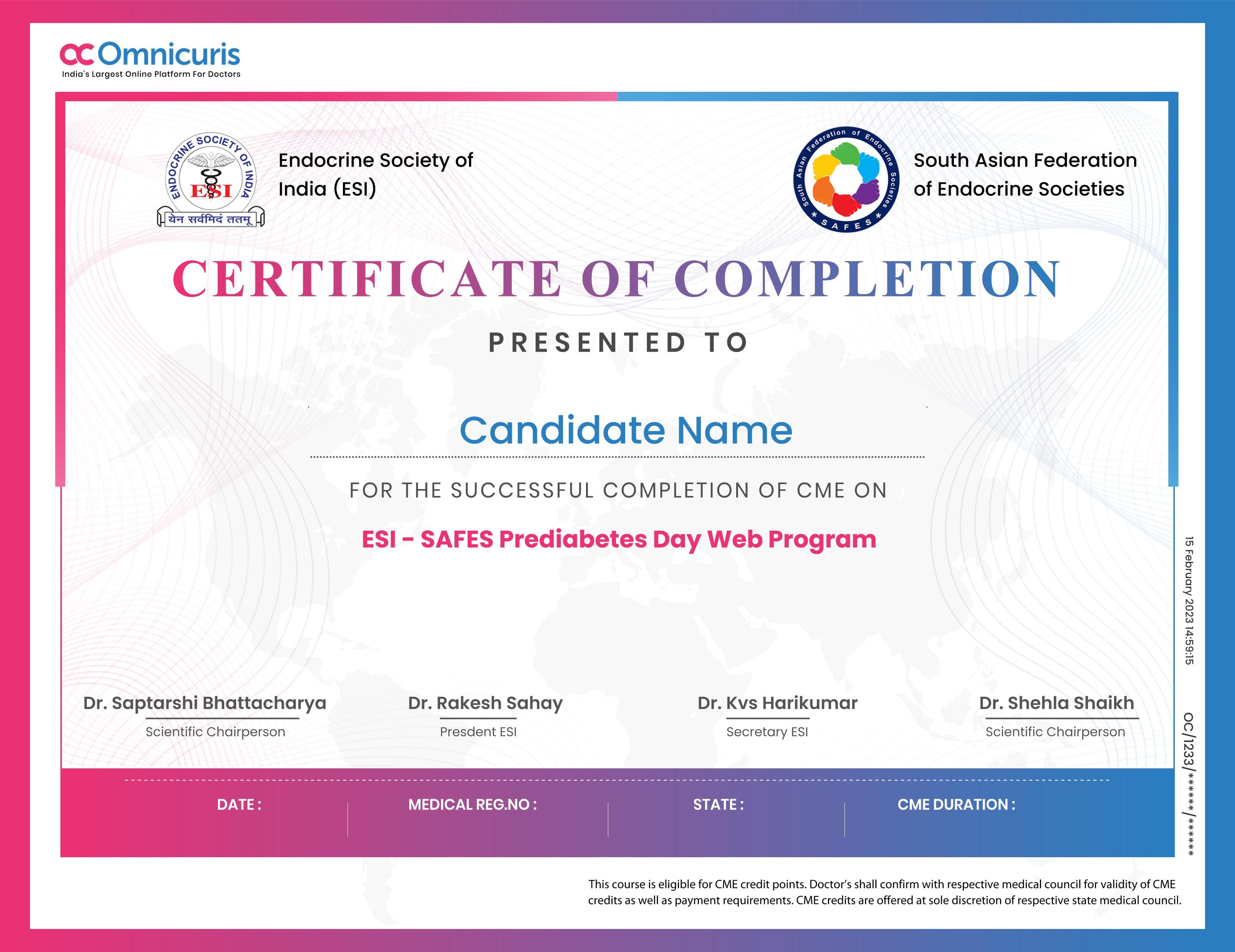 Certificate Preview