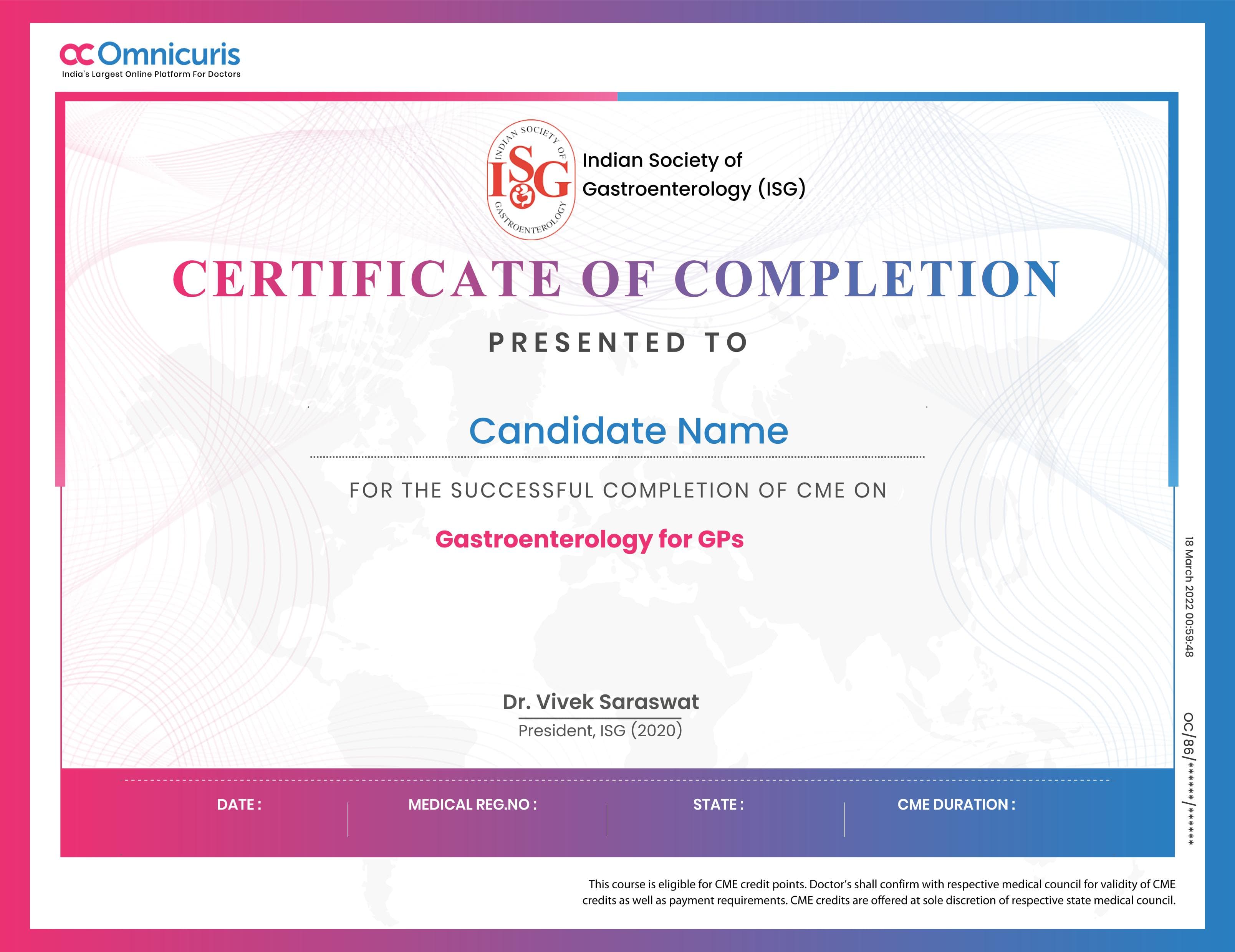 Certificate Preview