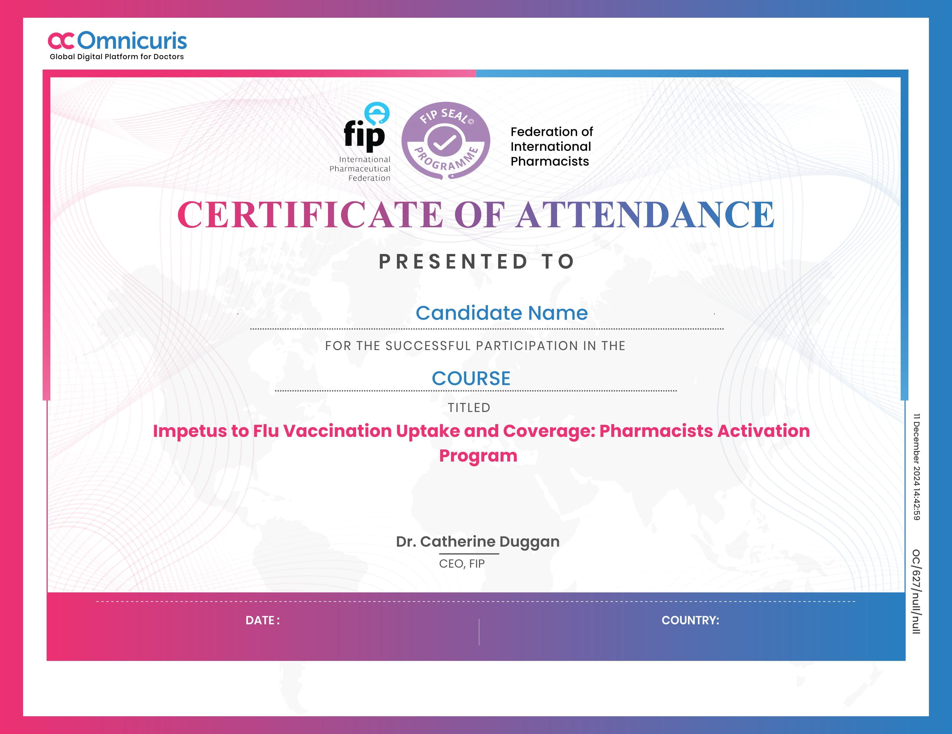 Certificate Preview