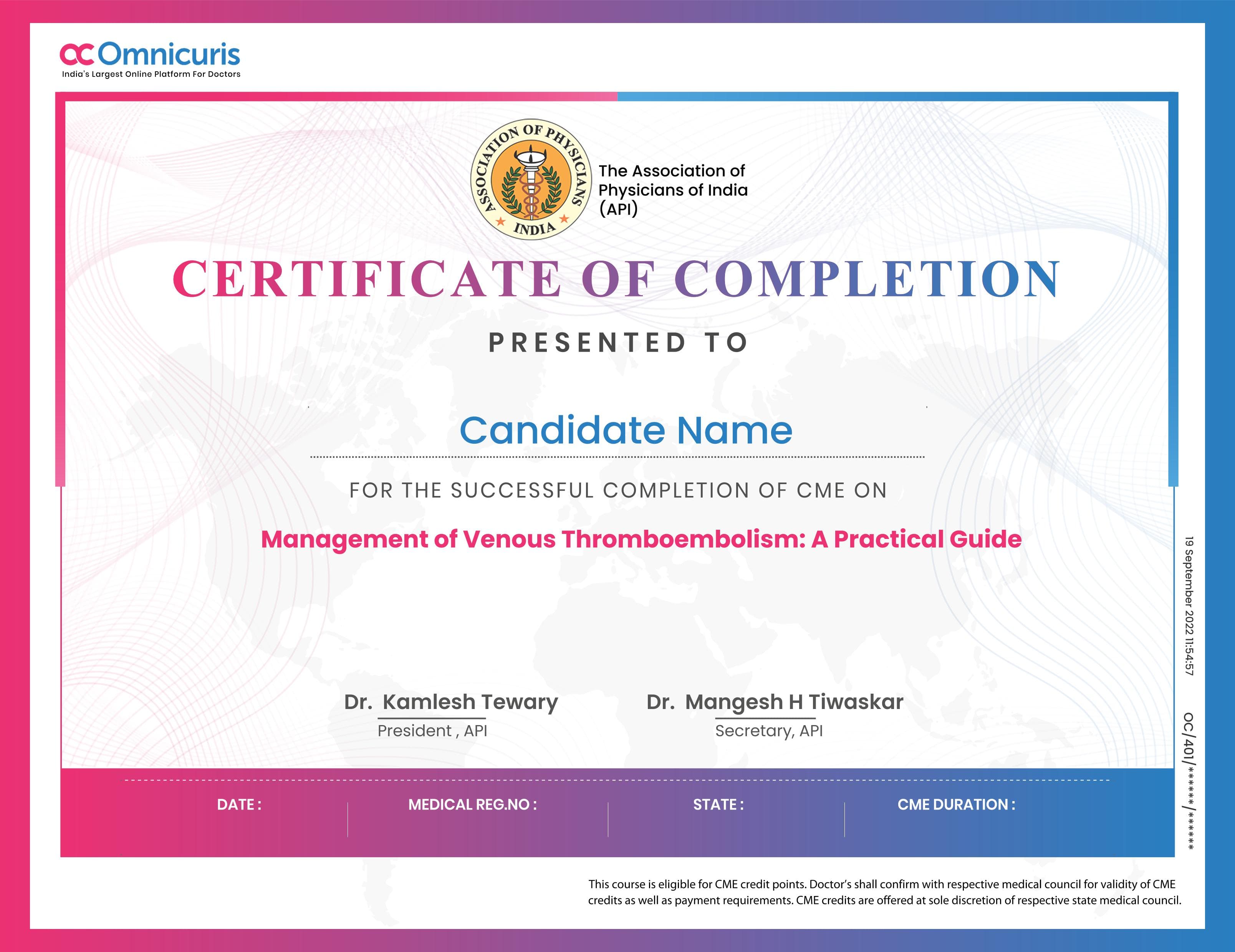 Certificate Preview