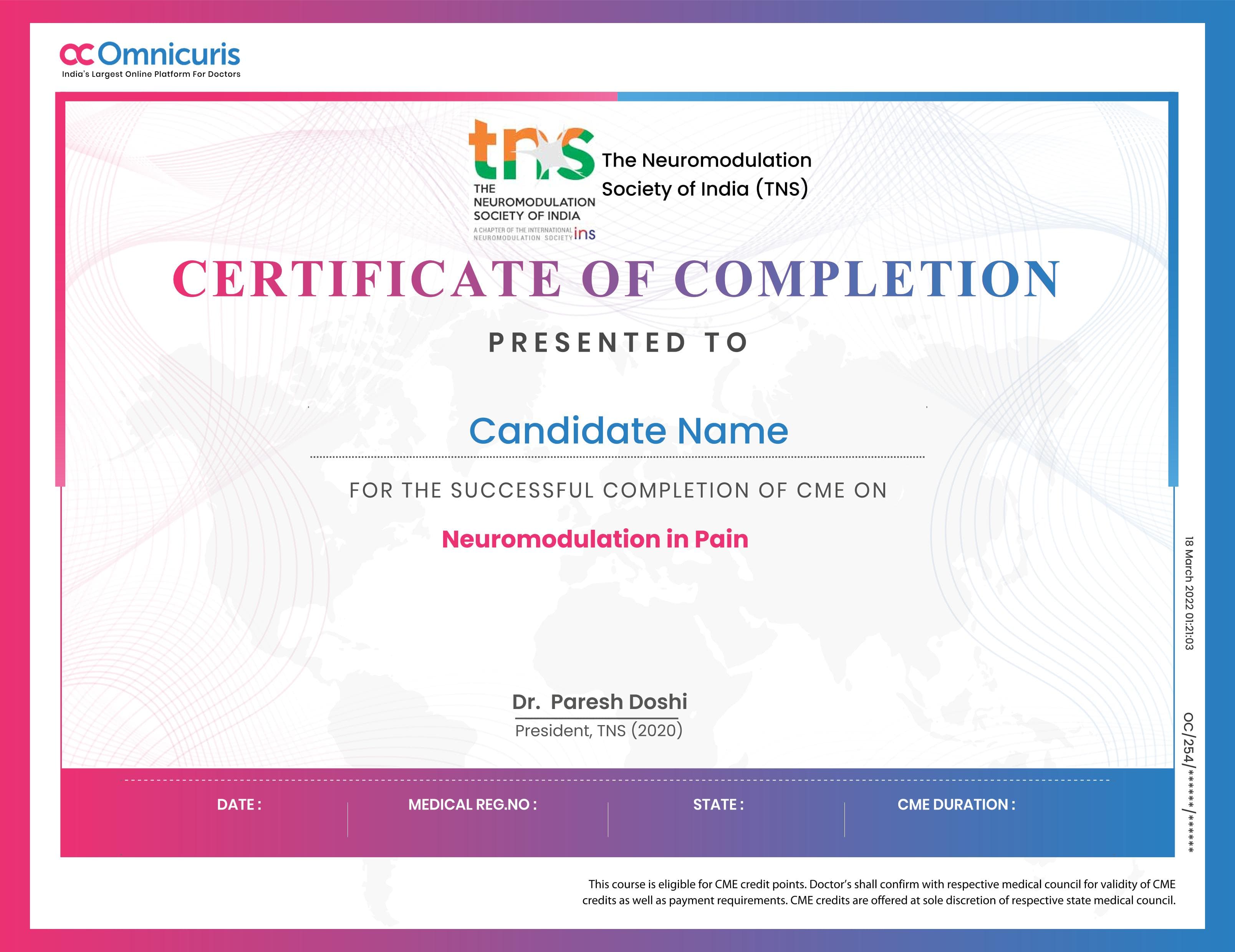 Certificate Preview