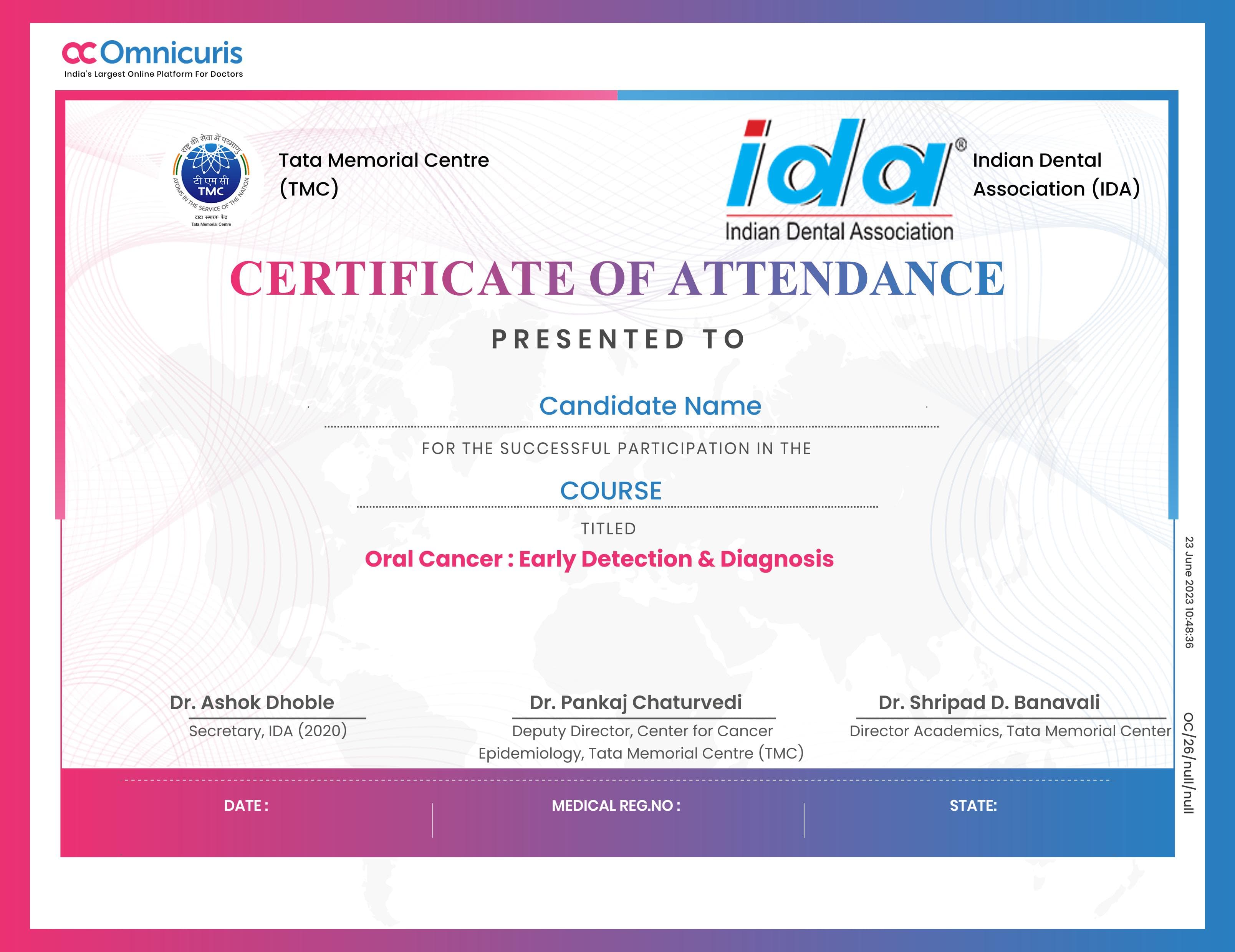 Certificate Preview