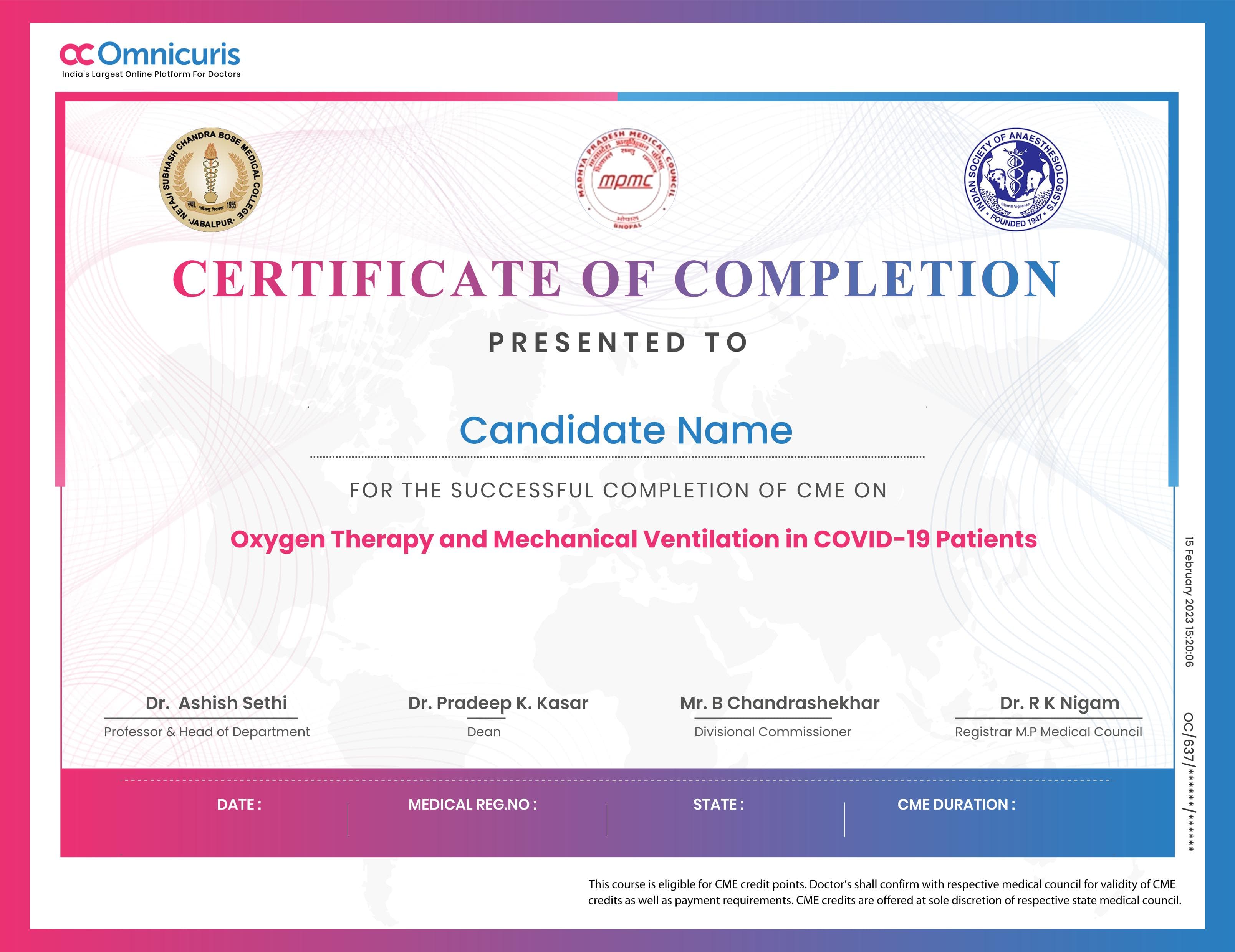 Certificate Preview