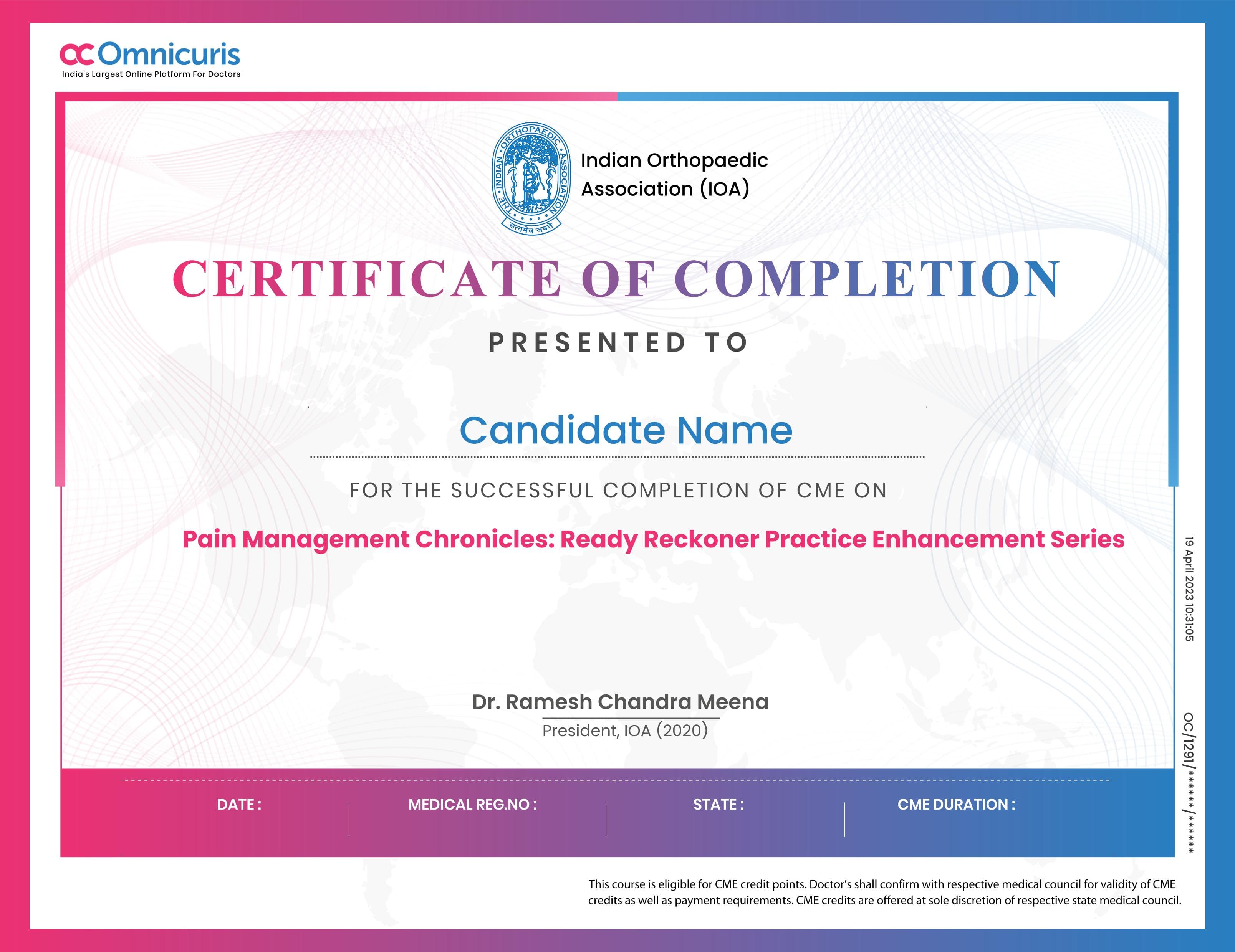 Certificate Preview