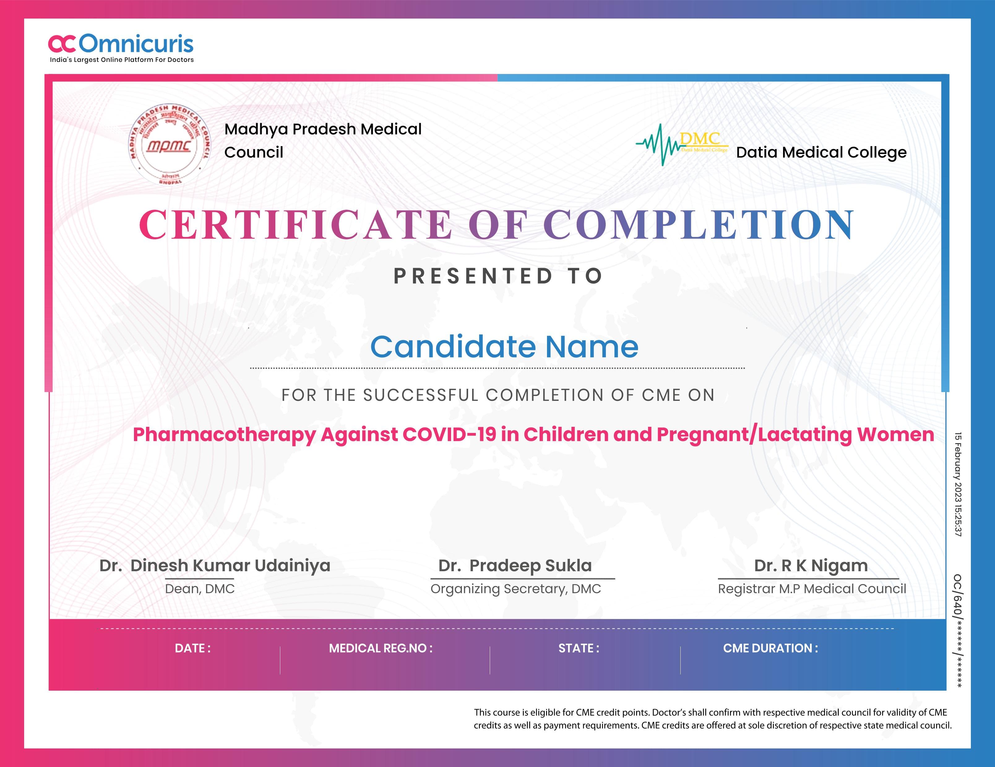 Certificate Preview