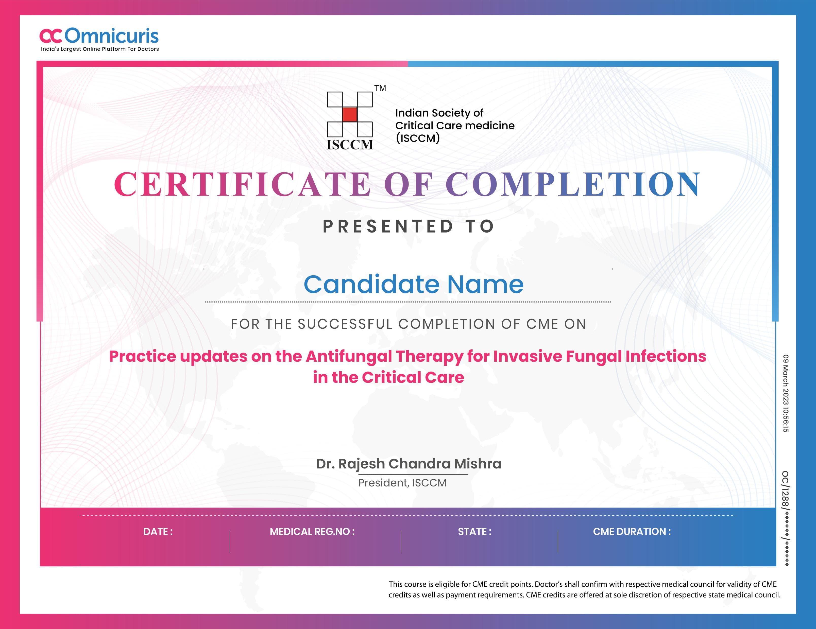 Certificate Preview