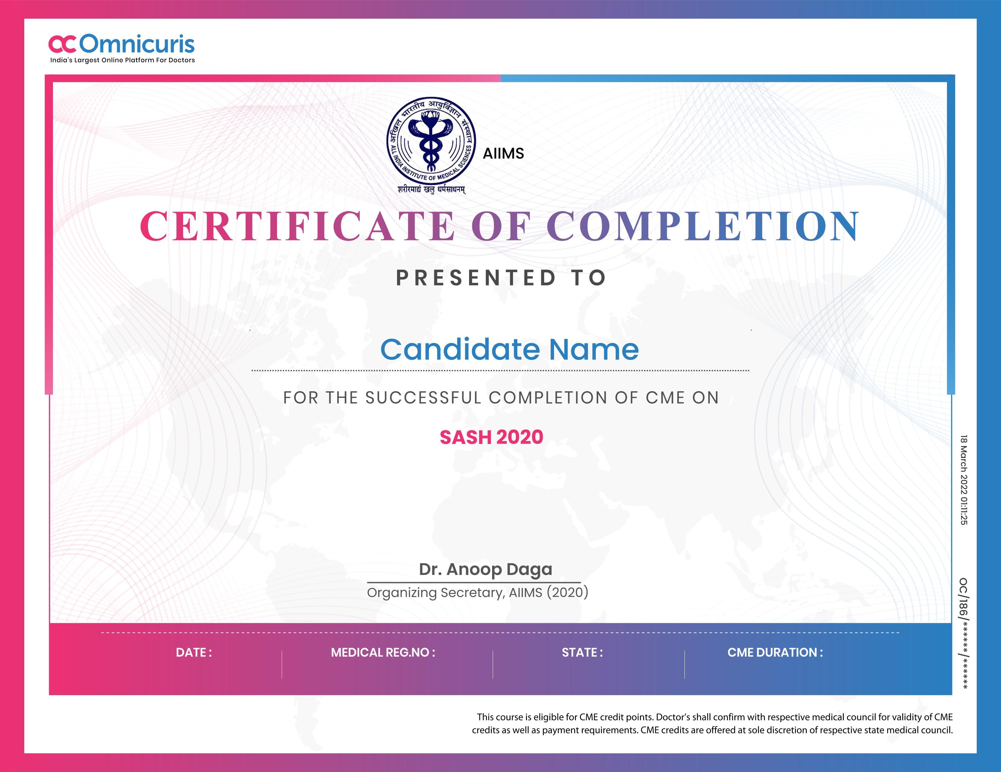 Certificate Preview