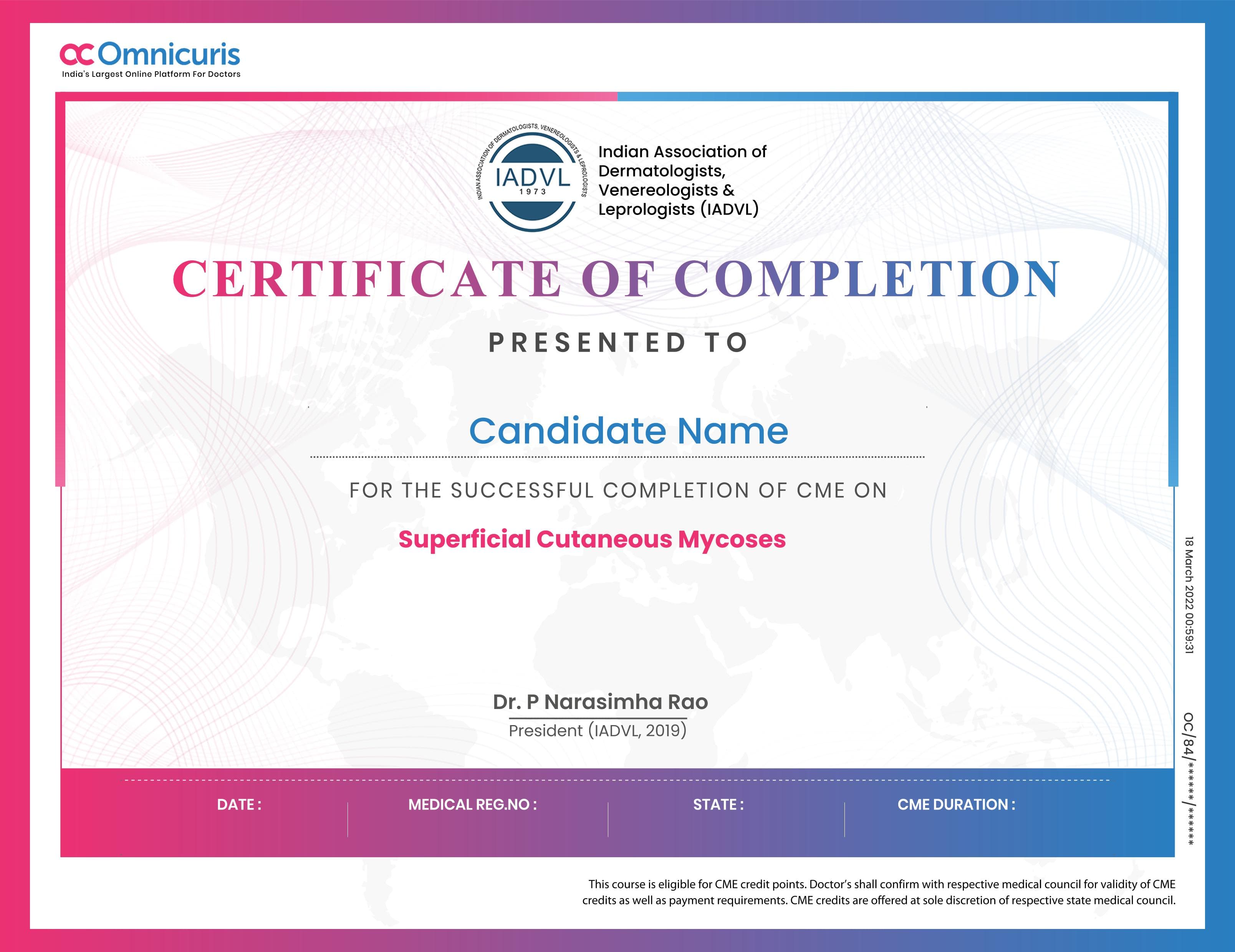 Certificate Preview