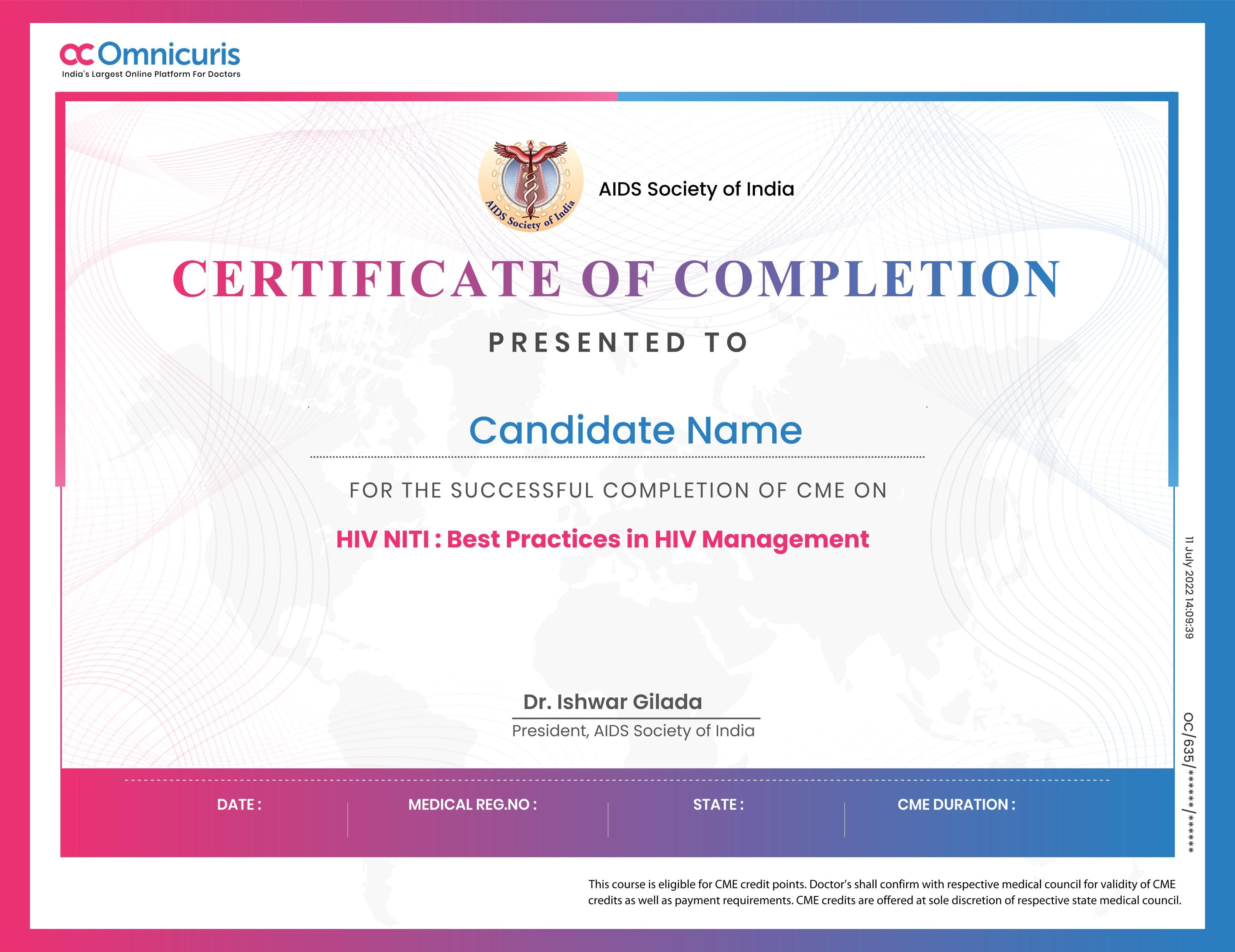 Certificate Preview