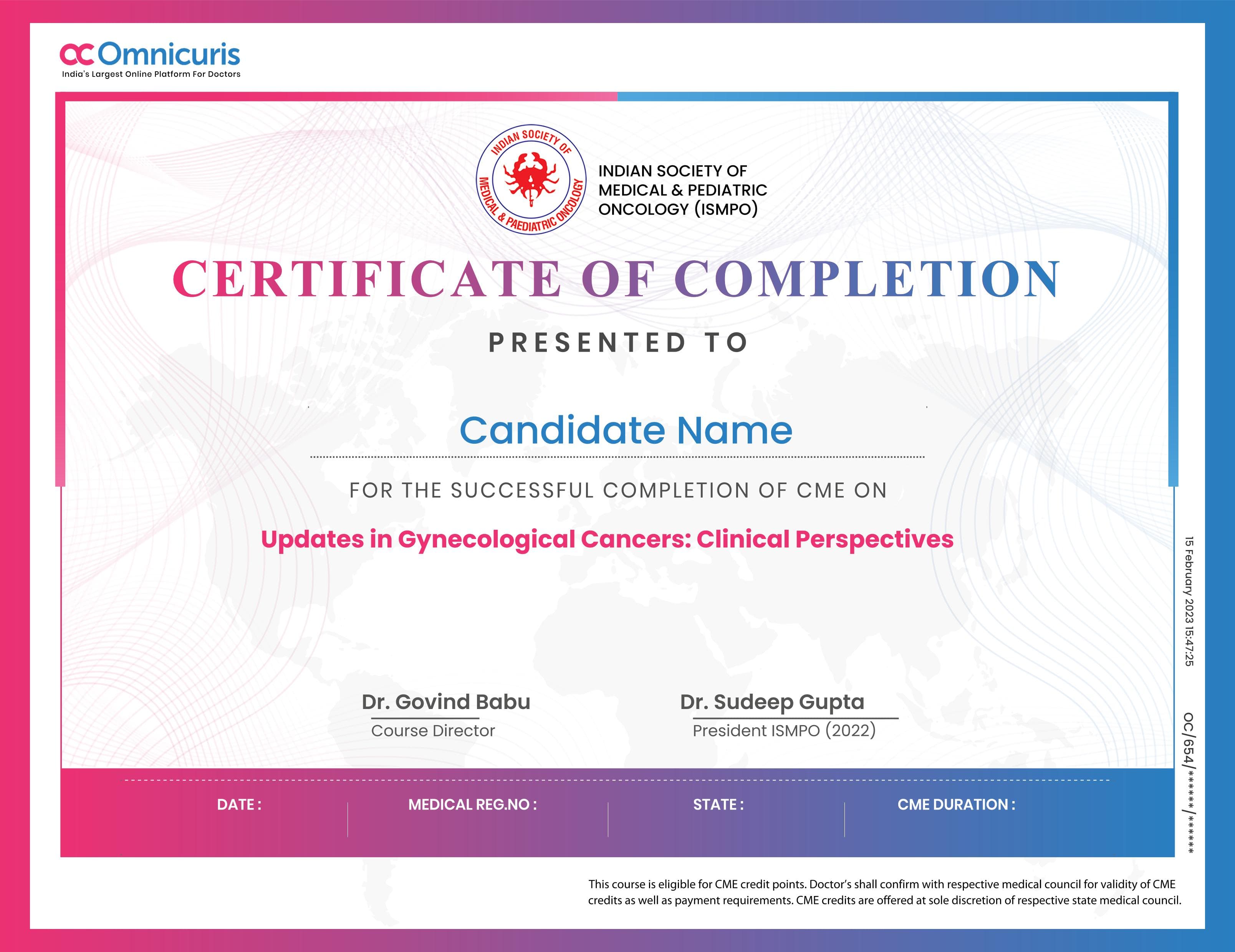 Certificate Preview