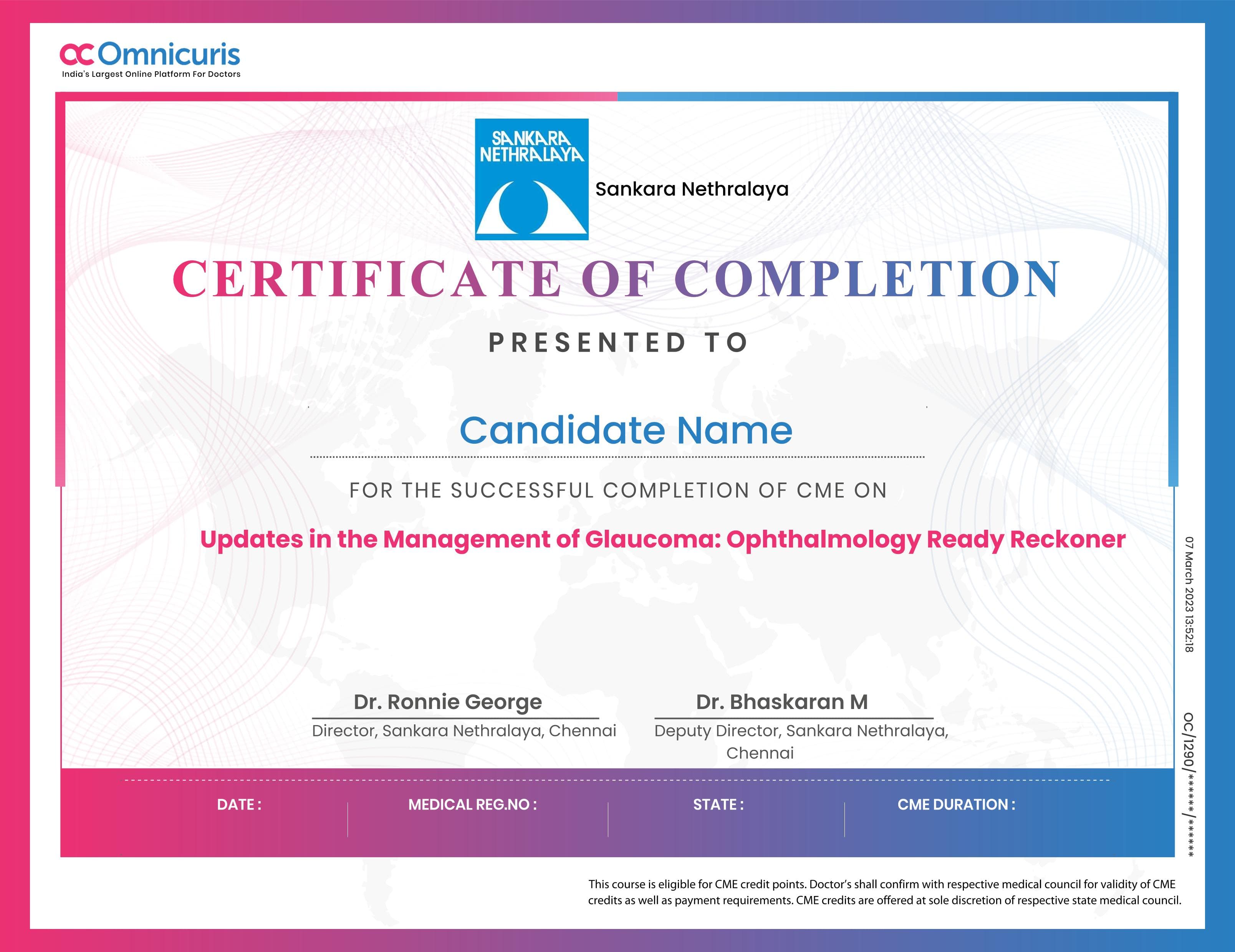 Certificate Preview