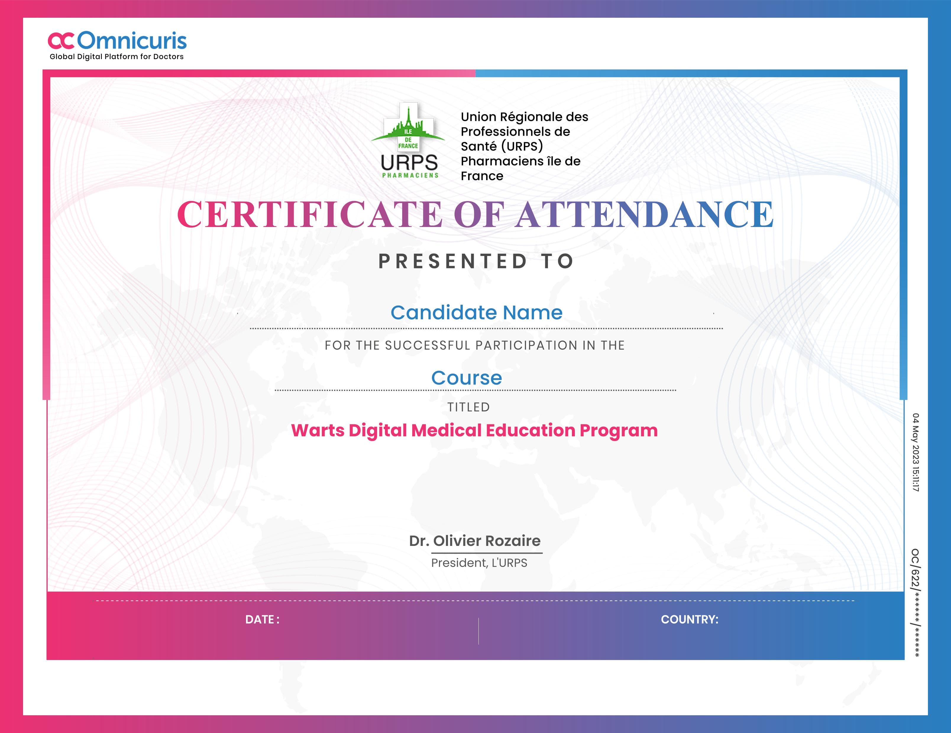 Certificate Preview